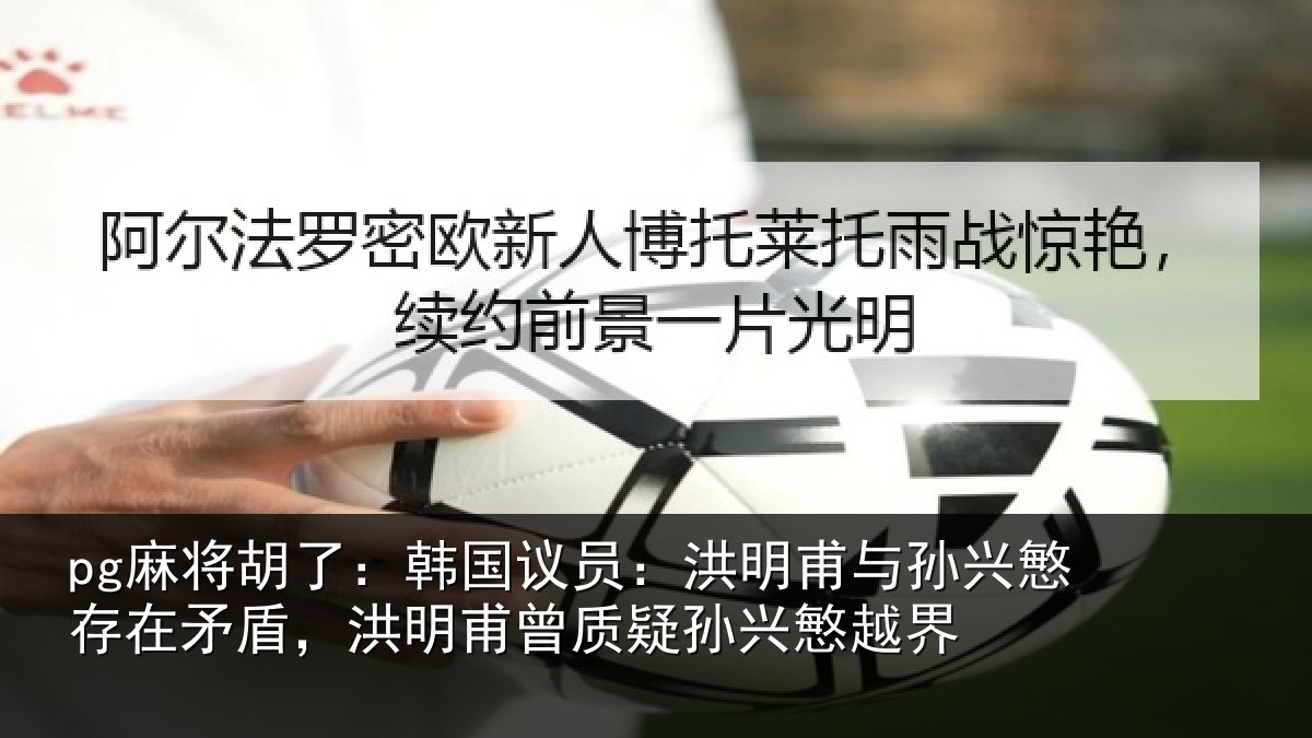 pg麻将胡了：韩国议员：洪明甫与孙兴慜存在矛盾，洪明甫曾质疑孙兴慜越界