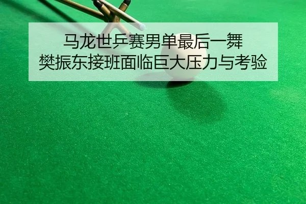 马龙世乒赛男单最后一舞 樊振东接班面临巨大压力与考验